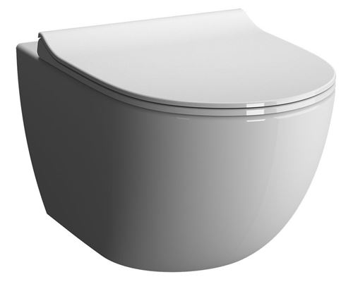 Cuvette de WC suspendue SENTO compact sans bride - Couleur : BLANC