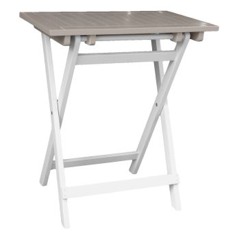 Petite Table Pliante Rectangulaire Burano City Green Gris Clair