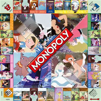 Monopoly Disney - Jeu de société - Version française - Jeu de