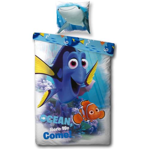 Disney Ensemble de housse de couette enfant Le Monde de Dory 200x140cm