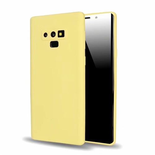 Coque en TPU bonbons de couleur unie jaune pour votre Samsung Galaxy Note9 N960