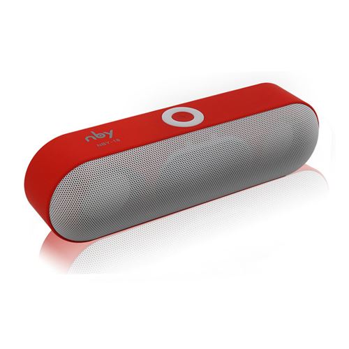 NBY - Mini haut-parleur Bluetooth Portable sans fil - Rouge