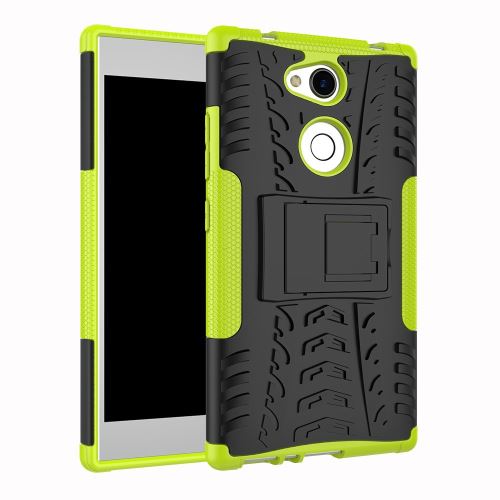 Coque Anti Choc Pour Sony Xperia XA2 Modèle Spider - Vert