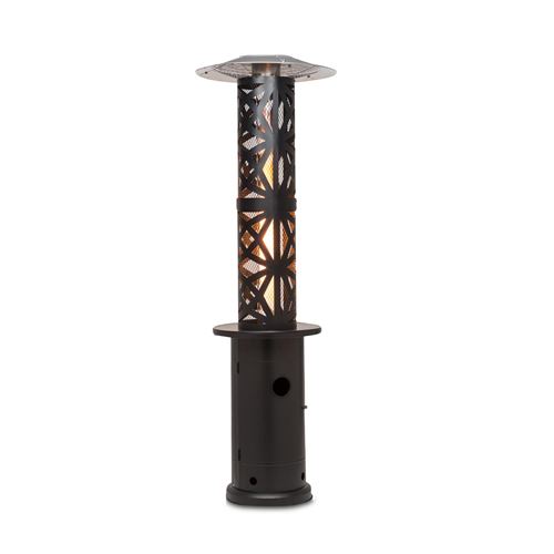 blumfeldt Goldflame Style radiateur de terrasse 11,2 kW vue 360° mobile noir