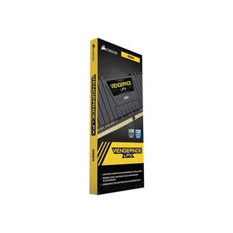 CORSAIR Vengeance LPX DDR4 module 8 Go DIMM 288 broches 3000 MHz PC4 24000 CL16 1.35 V memoire sans tampon non ECC noir Memoire RAM Achat prix fnac
