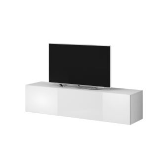E Com Meuble Tv Armoire Tele Table Television Rocco 160 Cm Blanc Achat Prix Fnac