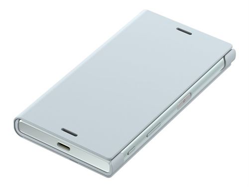 Sony Style Cover Stand SCSF20 - Protection à rabat pour téléphone portable - polycarbonate, polyuréthane - brume bleue - pour XPERIA X Compact