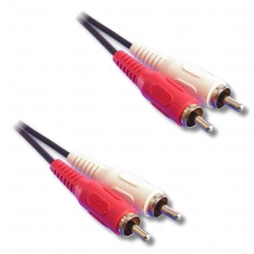 Lineaire A124B Câble 2 x RCA mâle/2 x RCA mâle 1,20 m Noir