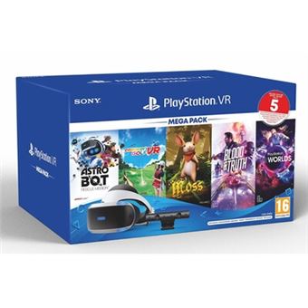 Mega Pack 3 Sony Playstation VR + Camera MK4 + VR Worlds + Moss + Astrobot + Everybody's Golf + Blood & Truth