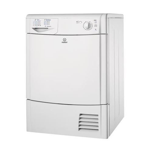 Indesit IDC 75 B (FR) - Sèche-linge - indépendant - largeur : 59.5 cm - profondeur : 61 cm - hauteur : 85 cm - chargement frontal - blanc