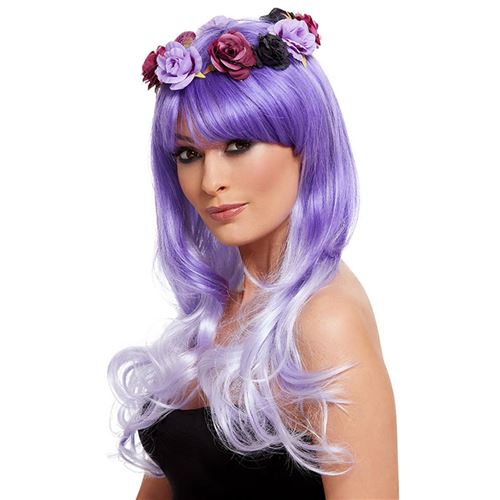 Perruque femme violette on sale