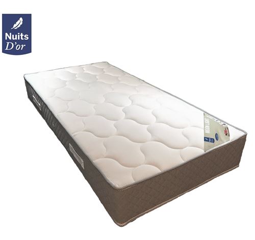 Moon Matelas 180x200 Densité 35 Kg/m3 - Hauteur 24 CM - Soutien Très Ferme Orthopédique Nuits d'Or