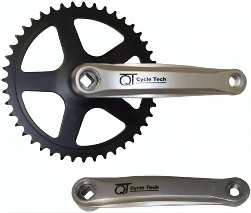 Cycle Tech Pédalier 46T 170 mm noir / argent