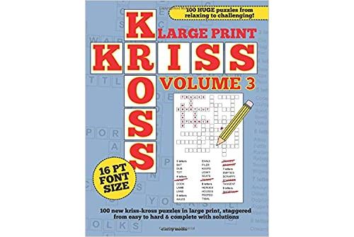 Pas De Marque Large Print Kriss Kross Volume 3 (Anglais) Broché – 8 Octobre 2018