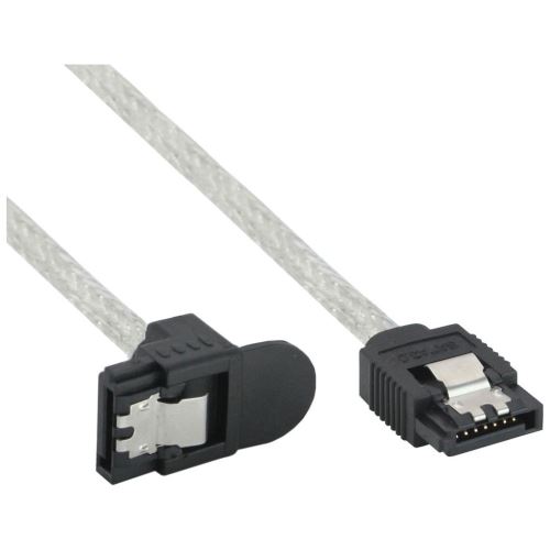 Câble rond InLine® SATA 6Gb / s avec loquets coudés 0,75m