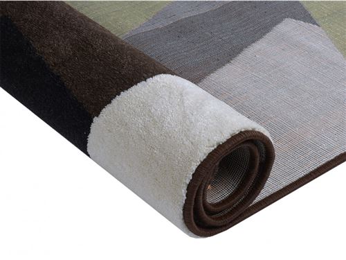 Tapis Style Design Pablo Polypropylène 140200 Cm Rouge Orange Gris