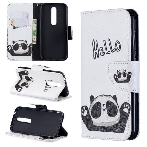 Etui en PU motif imprimé panda mignon pour votre Nokia 4.2