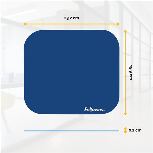 Tapis De Souris Fellowes Standard – Base Antidérapante, Éponge Caoutchouc