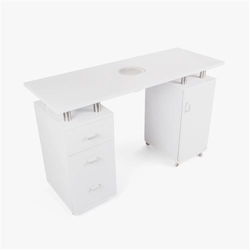 Bodyline - Health and Massage - Table de manucure pour la reconstruction des ongles avec aspirateur et tiroirs Tibi