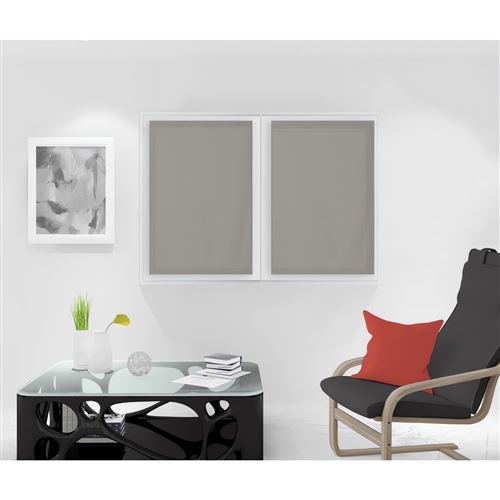 Paire de brise bise 60x90 cm DOLLY taupe