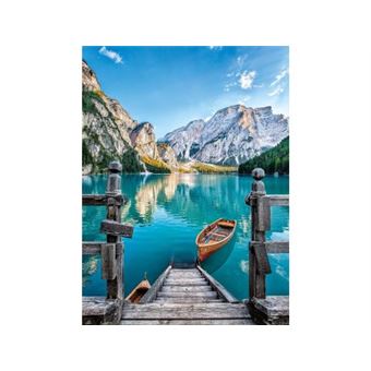 Puzzle paysage - le lac de braies 500 pieces - clementoni - 1