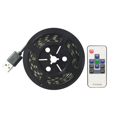 GENERIQUE - Bande LED Lumineuse - 200cm - RVB - Changement de couleur - Télécommande - Image 2