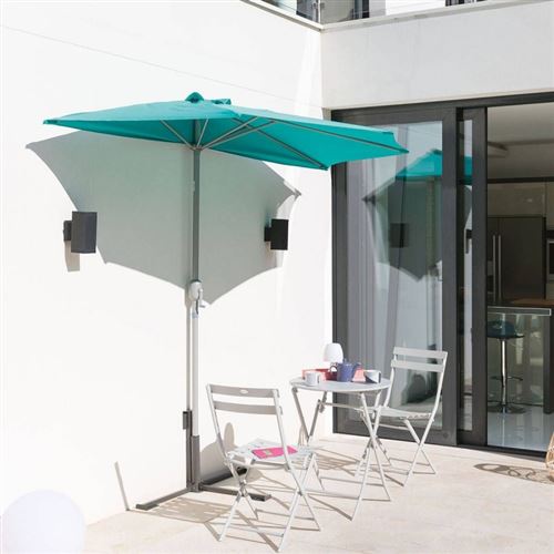 Demi-parasol Serena coloris émeraude Hespéride