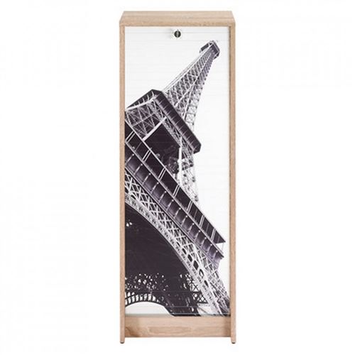 Classeur à Rideau Chêne Hauteur 104 cm - Coloris: Tour Eiffel 750 751