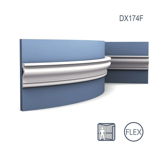 Encadrement de porte Orac Decor DX174F LUXXUS Encadrement de porte Moulure flexible Plinthe Cimaise design intemporel classique blanc