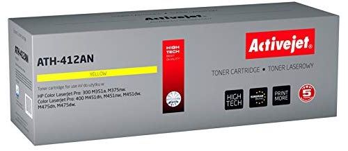 ActiveJet ATH-412AN Cartouche de toner Jaune 1 pièce(s) - Cartouches de toner (2600 pages, Jaune, 1 pièce(s))