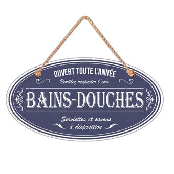 Plaque De Porte Pour La Salle De Bain Achat Prix Fnac