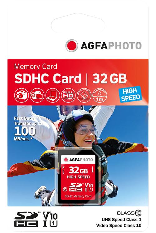 Agfa Photo Carte Mémoire Sdhc 32 Gb Uhs-i U1 V10