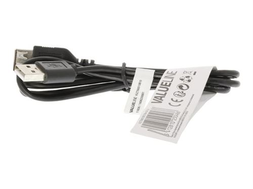 Valueline VLCT60010B10 Câble de rallonge USB 2.0 A Male - A Female Black