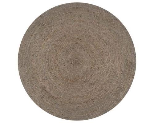Vidaxl Gris Tapis Jute Rond - Image 3