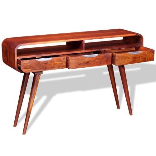 Kkmoon Table Console Table D Entree Meuble De Rangement Avec 3