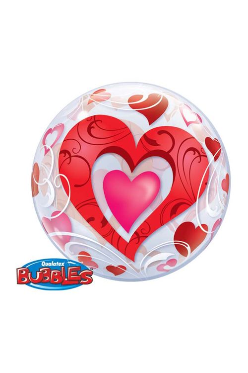 ballon bulle coeurs