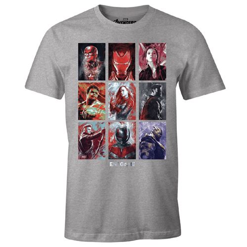 T-shirt Avengers Endgame Marvel - Avengers Group Emotion - Gris chiné - XXL
