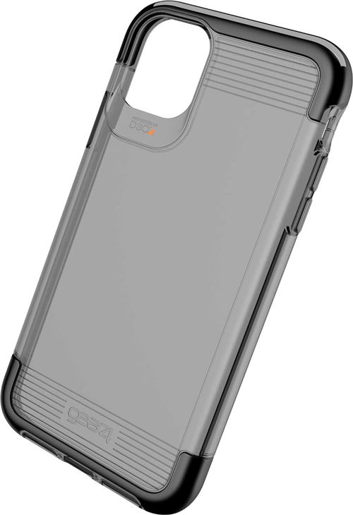 Gear4 Wembley - Coque de protection pour téléphone portable - polycarbonate, D3O, polyuréthanne thermoplastique (TPU) - fumé - pour Apple iPhone 11