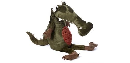 Peluche crocodile le goût des tropiques 44 cm
