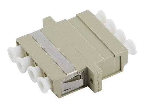 4World - Koppelstuk voor netwerk - LC/UPC multi-modus (V) naar LC/UPC multi-modus (V) - glasvezel