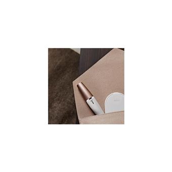 Braun FaceSpa 851V 3-En-1 Épilateur Électrique Femme Visage et Épilation Blanc/Bronze, Brosse Nettoyante, Épilation, Nettoyage