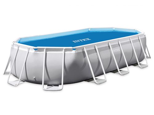 Intex Bleu Bâche À Bulles Renforcée Pour Piscine Tubulaire Ovale 6,10 X 3,05 M