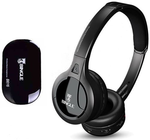 Casque TV Bingle B616 Bluetooth, Sans Fil, Over-ear, réduction de bruit,HD  Stereo avec Microphone - Noir - Casque TV - Achat \u0026 prix | fnac