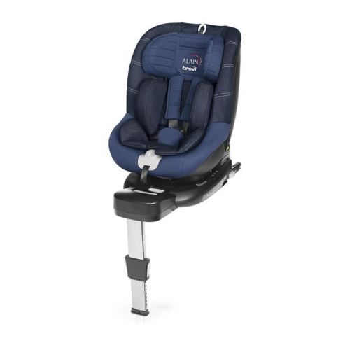 BREVI - Alain i-size Siege auto Pivotant 0-19 kg Bleu/Jeans