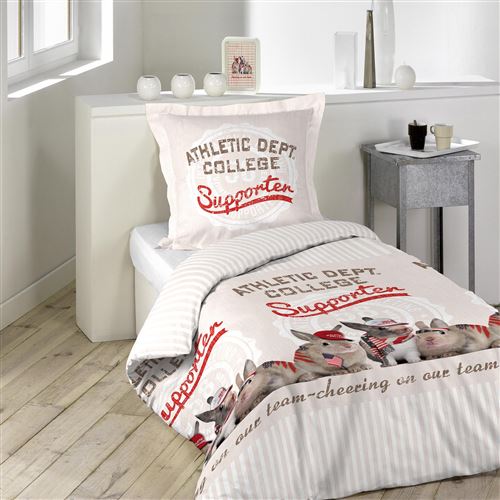 parure 2 p. 140 x 200 cm imprime 57 fils allover chester
