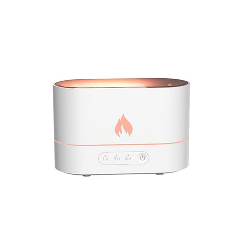 Humidificateurs Diffuseur d'aromathérapie Wafenso Flamme de Simulation (17*8*11CM) - Blanc