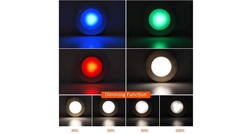 Spot LED Sans Fil, Dimmable 4 Couleurs Lampe Placard a Pile avec