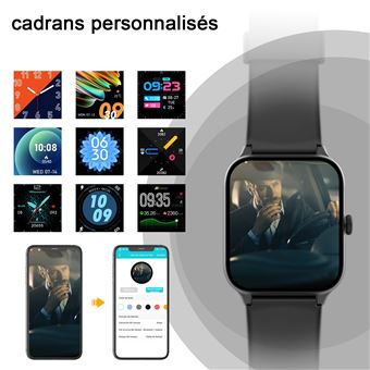 Montre Connectée Homme Smart Watch Intelligente Bluetooth Etanche Android  IOS FR
