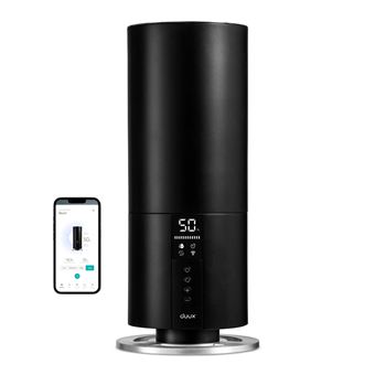 Duux Beam Mini 2 - Humidificateur à Ultrasons Connecté - 3L Capacité - 300ml/h - 30m² - Noir