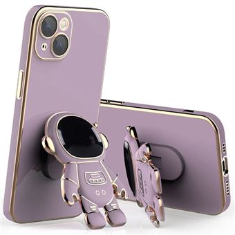 12€09 sur Coque pour iPhone 13 Pro Max avec Protection Objectif FONGWAN  avec Support d'Astronaute - Violet - Coque et étui téléphone mobile - Achat  & prix